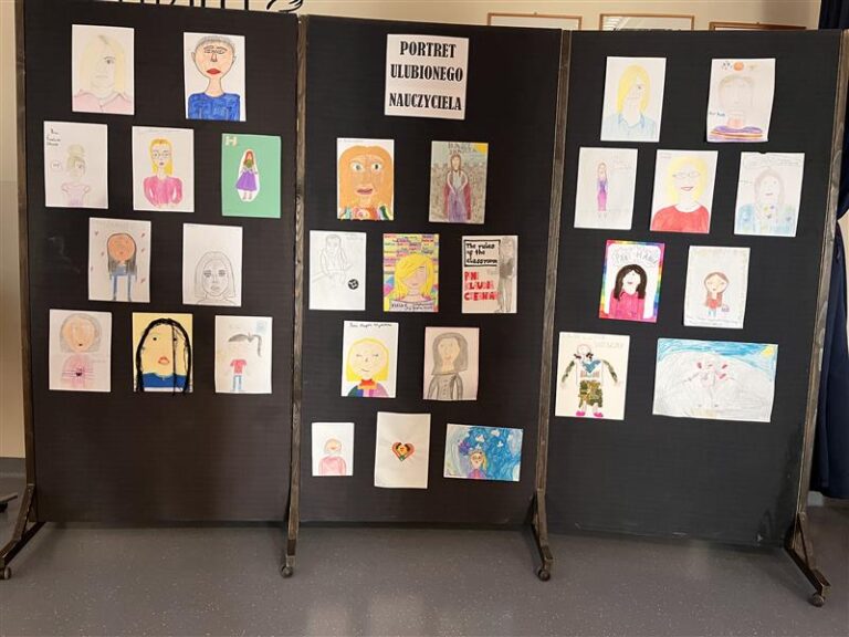Gazetka prezentująca prace uczniów
